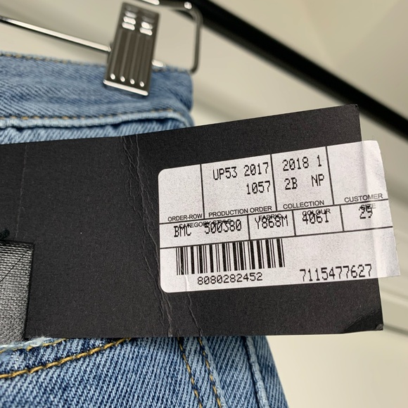 Saint Laurent Blue Denim Pants - Picture 8 of 8